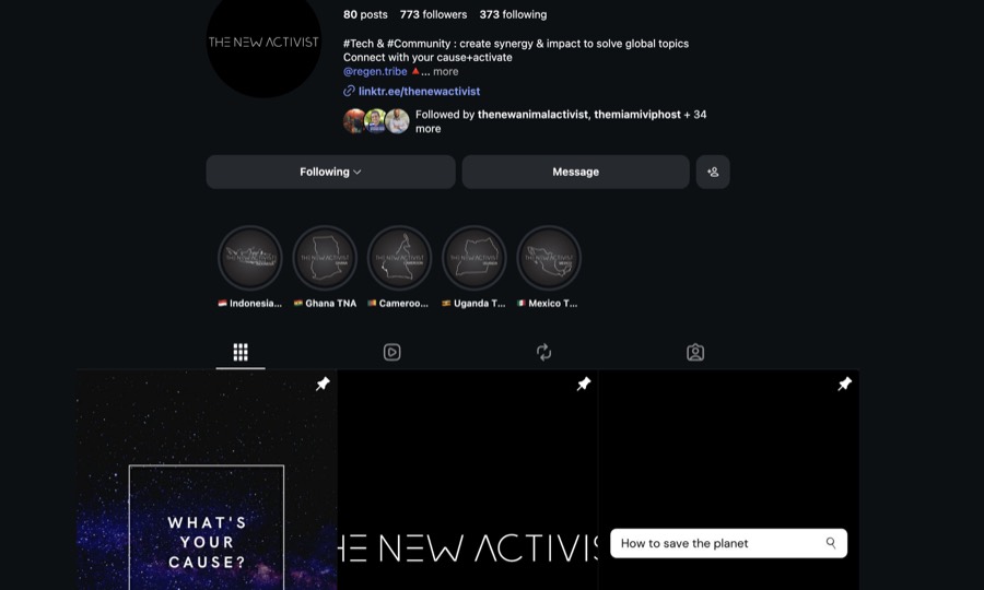 TheNewActivist on Instagram